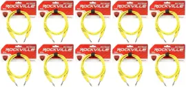 Коммутационный кабель Rockville RCTR106Y Yellow 1.8 м (10 штук)