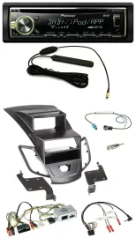 Pioneer MP3 USB CD DAB Lenkrad Autoradio für Ford Fiesta 10-17 Display schwarz