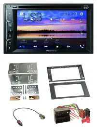 Pioneer Bluetooth 2DIN USB DVD DAB MP3 Autoradio für Ford Focus Fiesta 04-08 sch