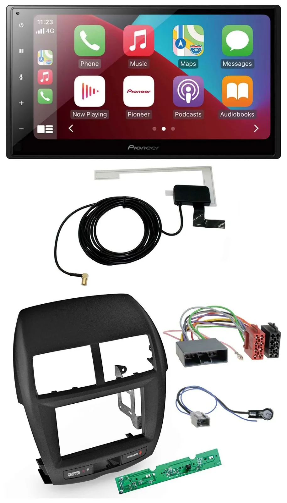 Автомагнитола Pioneer 2 DIN USB Bluetooth DAB MP3 для Mitsubishi ASX (2010–2014)