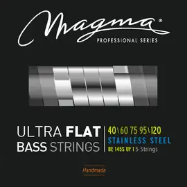 Струны для 5-струнной бас-гитары с плоской обмоткой 40-120 Magma Strings BE145SUF
