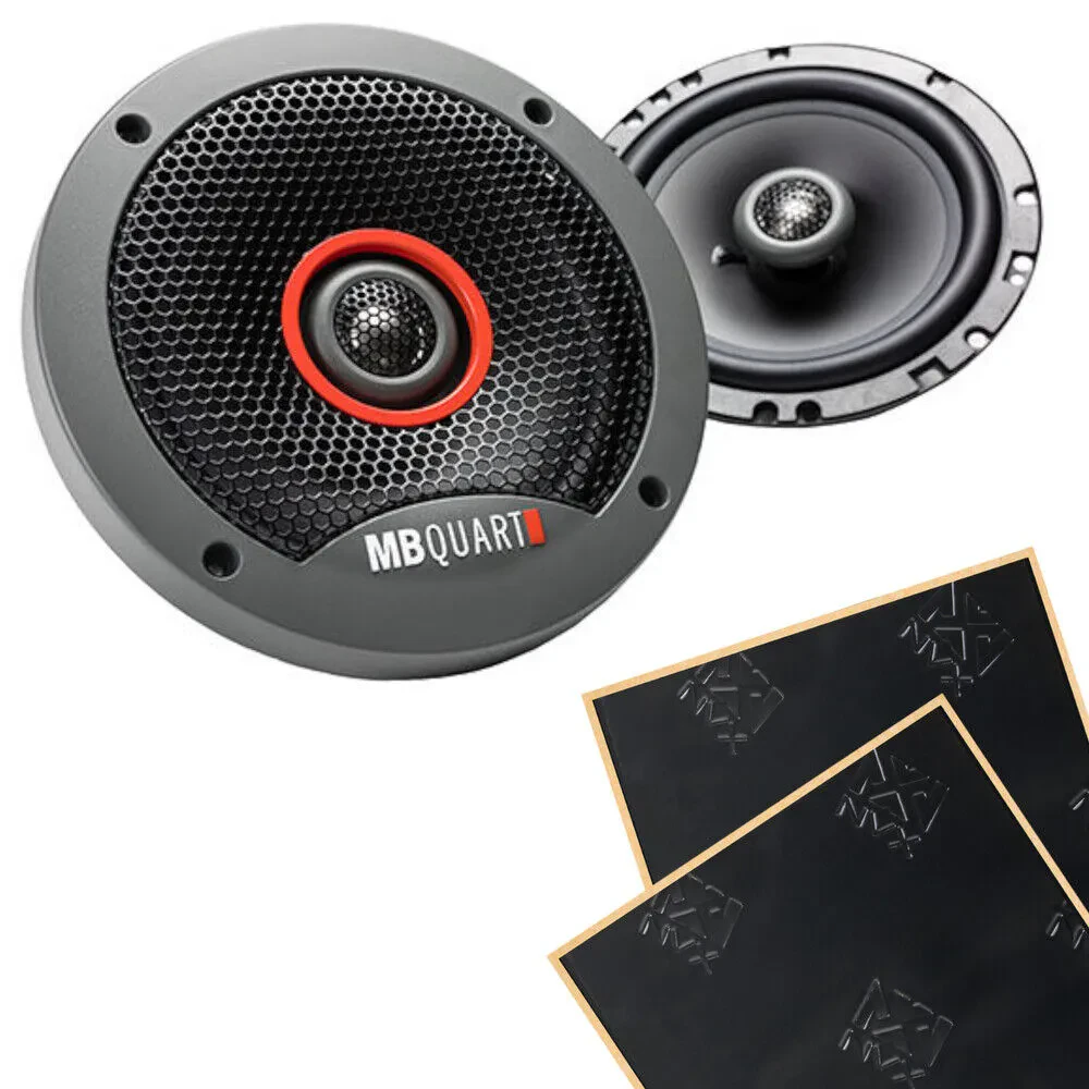 MB Quart FKB 116S 6.5” Formula Series  Coaxial Speakers with Sound Damping