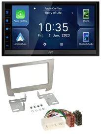 JVC DAB Bluetooth MP3 USB 2DIN Autoradio für SSangYong Rexton ab 2013