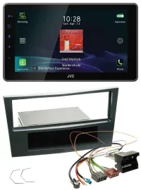 Автомагнитола JVC DAB MP3 Bluetooth USB для Opel Corsa D (с 2005) черный (Stealth)