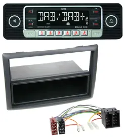 Dietz USB DAB MP3 Bluetooth Autoradio für Renault Megane Scenic ab 07 schwarz