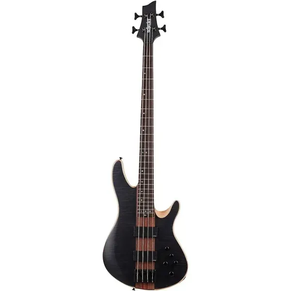 Бас-гитара Schecter Charles Berthoud CB-4 See Thru Black Satin