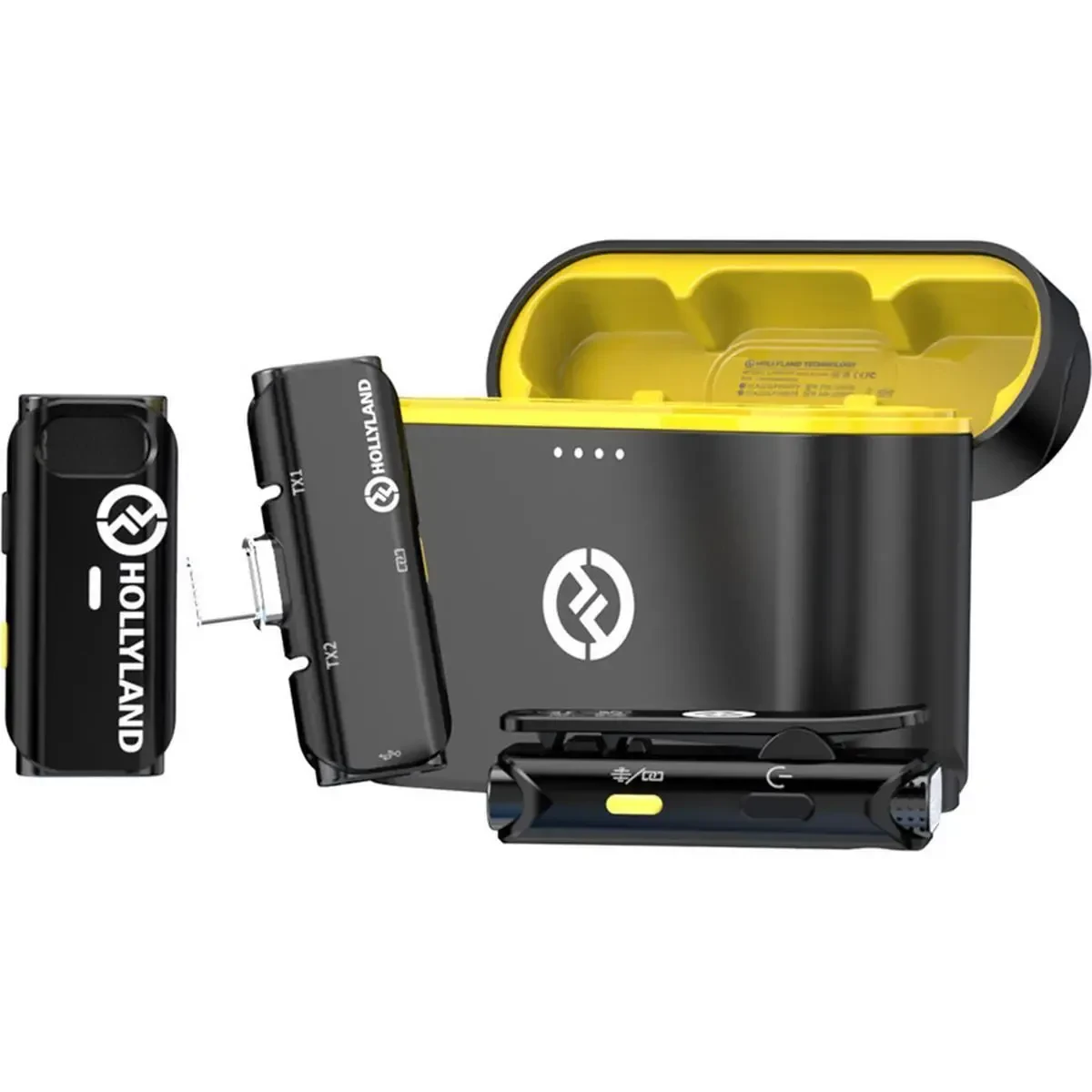 Беспроводная микрофонная система для смартфона Hollyland Lark C1 Duo USB-C, чёрный (набор, 2 микрофона)