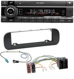 Автомагнитола для Fiat Panda (с 2012) Kienzle Bluetooth, MP3, USB, DAB, черная