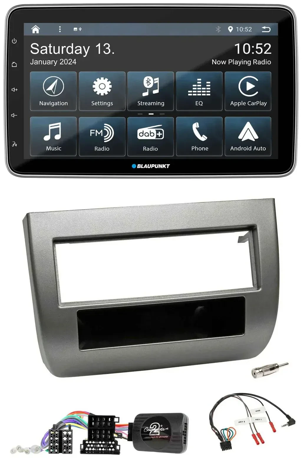 Blaupunkt USB DAB SD Lenkrad Bluetooth Autoradio für Lancia Y 843 05-11 dunkelsi