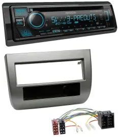 Kenwood Bluetooth USB CD MP3 DAB Autoradio für Lancia Y (843 03-11) anthrazit