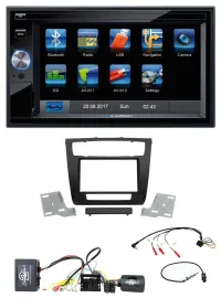 Blaupunkt Lenkrad USB Bluetooth TMC 2DIN Navigation für BMW 1er Aktiv aut. Klima