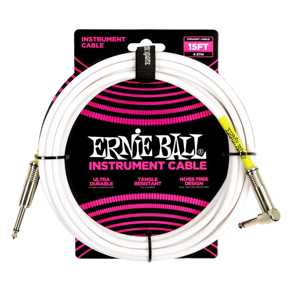 Инструментальный кабель Ernie Ball 6400 4.5м Classic White