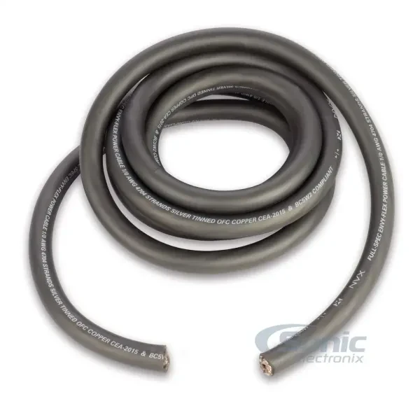 NVX XW0GR10 10ft 1/0-Gauge Power/Ground Wire Cable