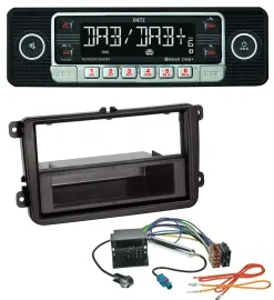 Dietz USB DAB MP3 Bluetooth Autoradio für VW Sharan ab 10 Tiguan ab 07 Touran ab