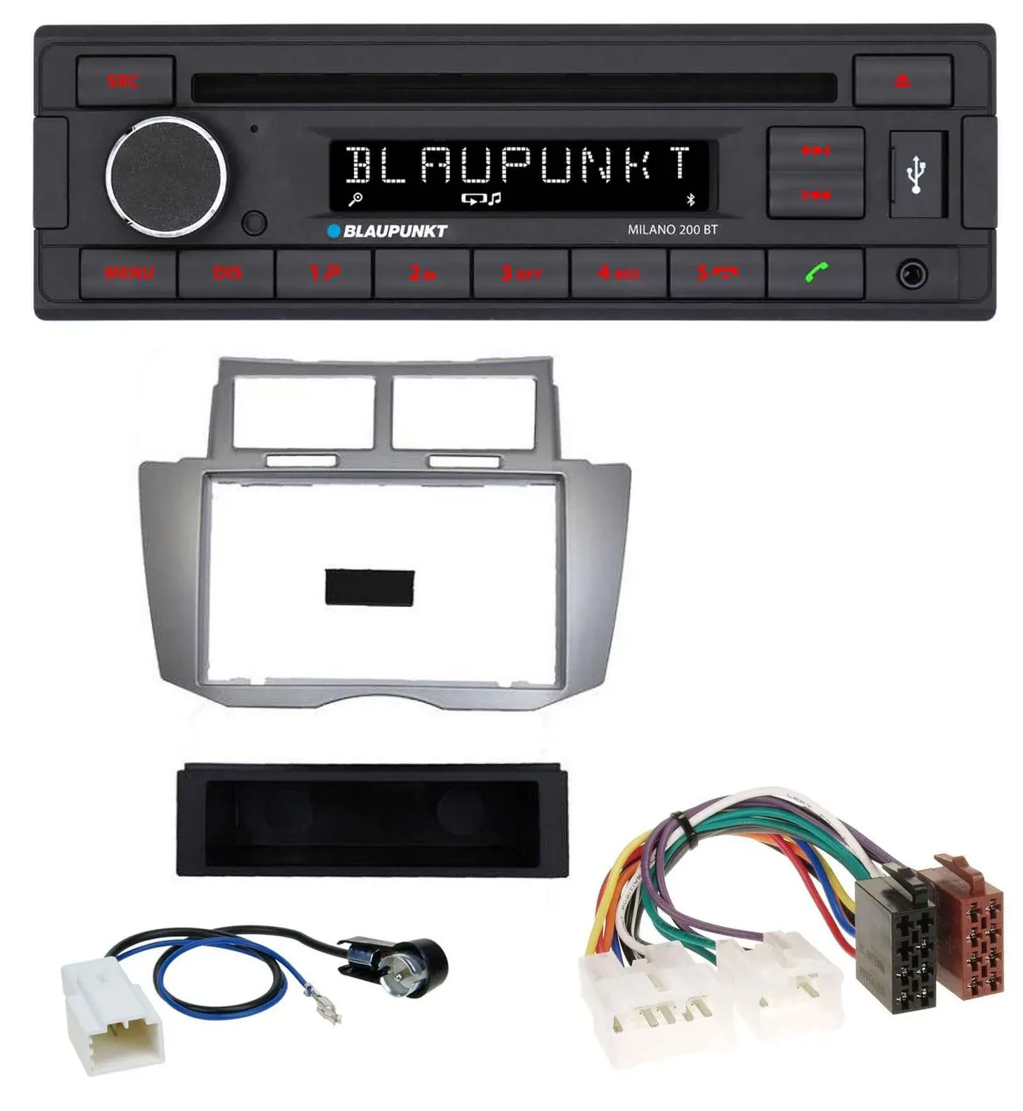 Blaupunkt MP3 USB CD Bluetooth AUX Autoradio für Toyota Yaris (2007-2011)