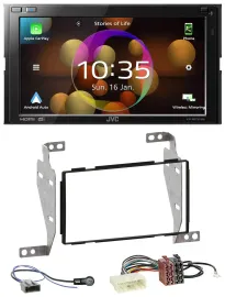 JVC DAB MP3 2DIN Bluetooth USB Autoradio für Nissan Juke (2010-2014)