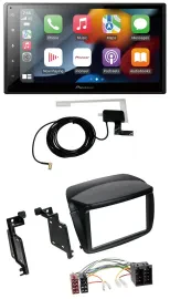 Pioneer MP3 USB Bluetooth DAB 2DIN Autoradio für Fiat Doblo ab 10 Opel Combo ab