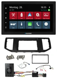 Blaupunkt Lenkrad Bluetooth DAB 2DIN USB Autoradio für VW Crafter MAN TGE Infoad