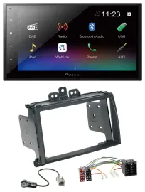 Pioneer USB Bluetooth DAB 2DIN MP3 Autoradio für Hyundai i20 09-12 schwarz