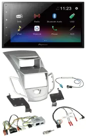Pioneer USB Bluetooth DAB 2DIN Lenkrad Autoradio für Ford Fiesta 2010-17 Display