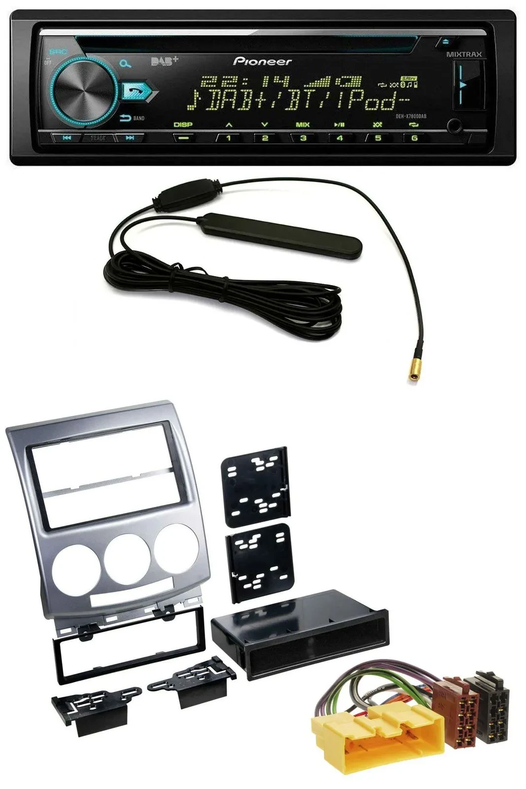 Автомагнитола для Mazda 5 (2005–2010) Pioneer CD/MP3, USB, AUX, DAB