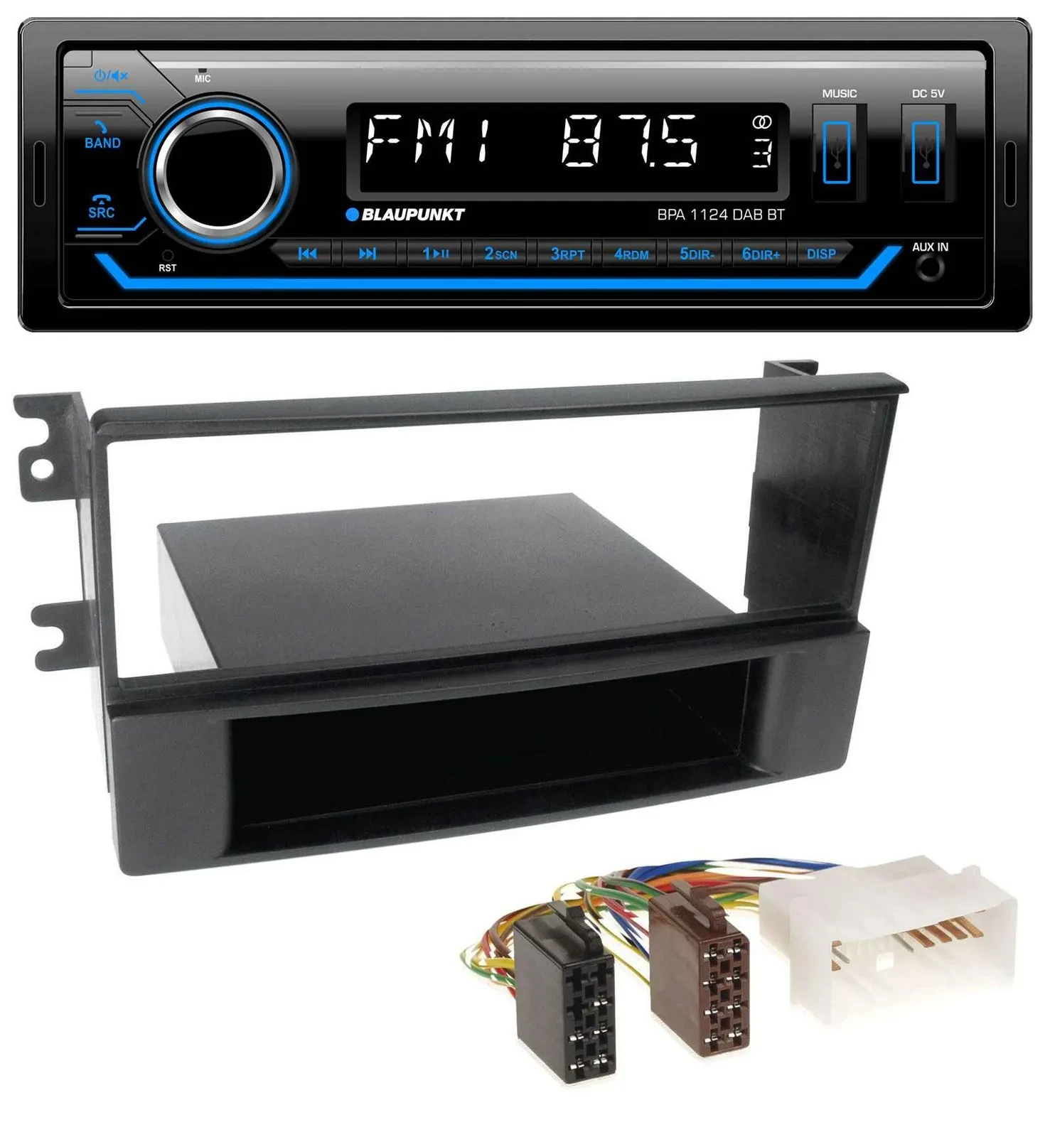 Blaupunkt Bluetooth USB DAB MP3 Autoradio für Kia Sorento (ab 2006)