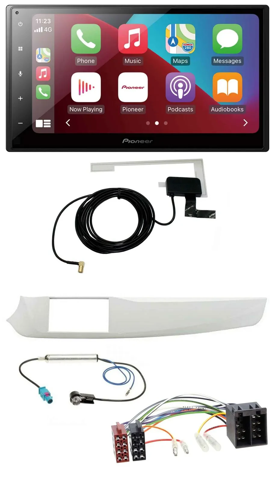 Автомагнитола Pioneer 2-DIN USB Bluetooth DAB MP3 для Alfa Romeo Giulietta 2010–2013