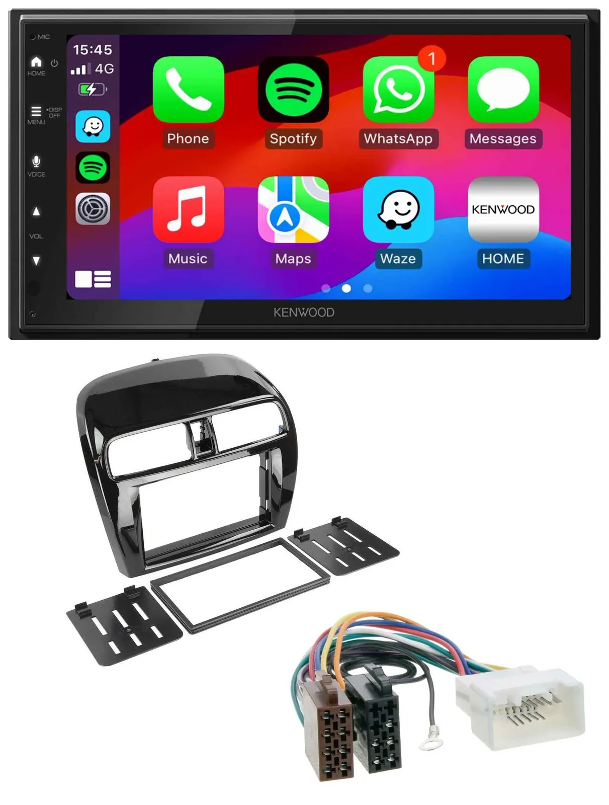 Автомагнитола для Mitsubishi Space Star/Mirage Kenwood 2-DIN, DAB, Bluetooth, USB, MP3