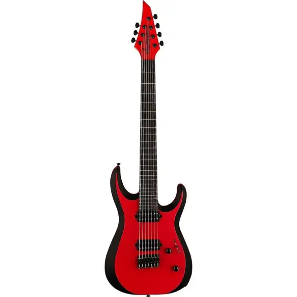 Электрогитара Jackson Pro Plus Series DK MDK7P HT 7-String Guitar Red with Black Bevels