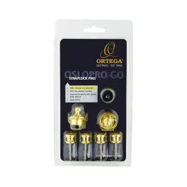 Крепление гитарного ремня Ortega OSLOPRO-GO Gold (пара)