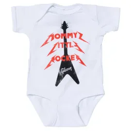 GIBSON Mommy's Little Rocker Flying V Onesie (White) 18/24 Monate