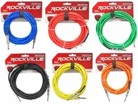 Инструментальный кабель Rockville RCGT20 Multicolor 6.1 м (6 штук)