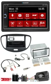 Blaupunkt TMC USB Lenkrad Bluetooth DAB 2DIN Navigation für Hyundai i10 2009-201