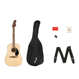 Б/У Акустическая гитара Fender California Standard Redondo Pack Natural, черный пикгард, верх: ель