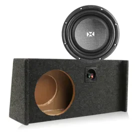 NVX SMW10D4 Shallow-Mount Sub with Box for Ford F150 Super Crew Cab Trucks