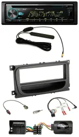 Pioneer CD MP3 Lenkrad DAB USB Autoradio für Ford Mondeo S-Max 07-14 schwarz Abl