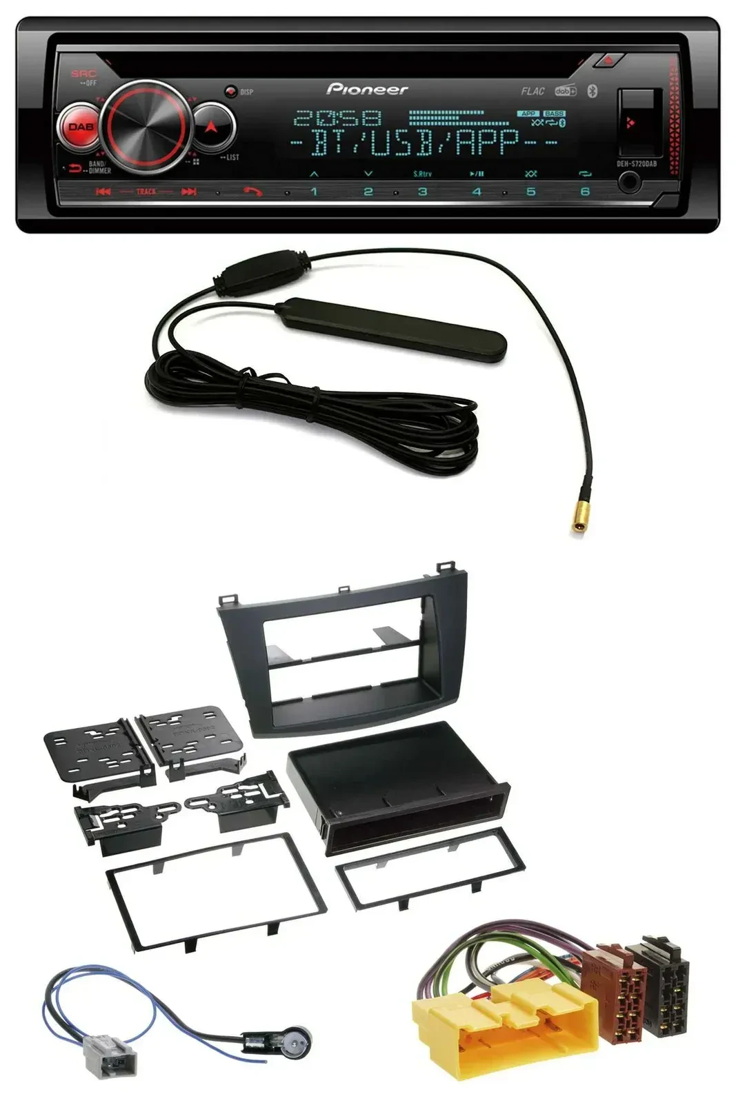 Автомагнитола для Mazda 3 (с 2009) Pioneer CD/USB/DAB/Bluetooth, MP3