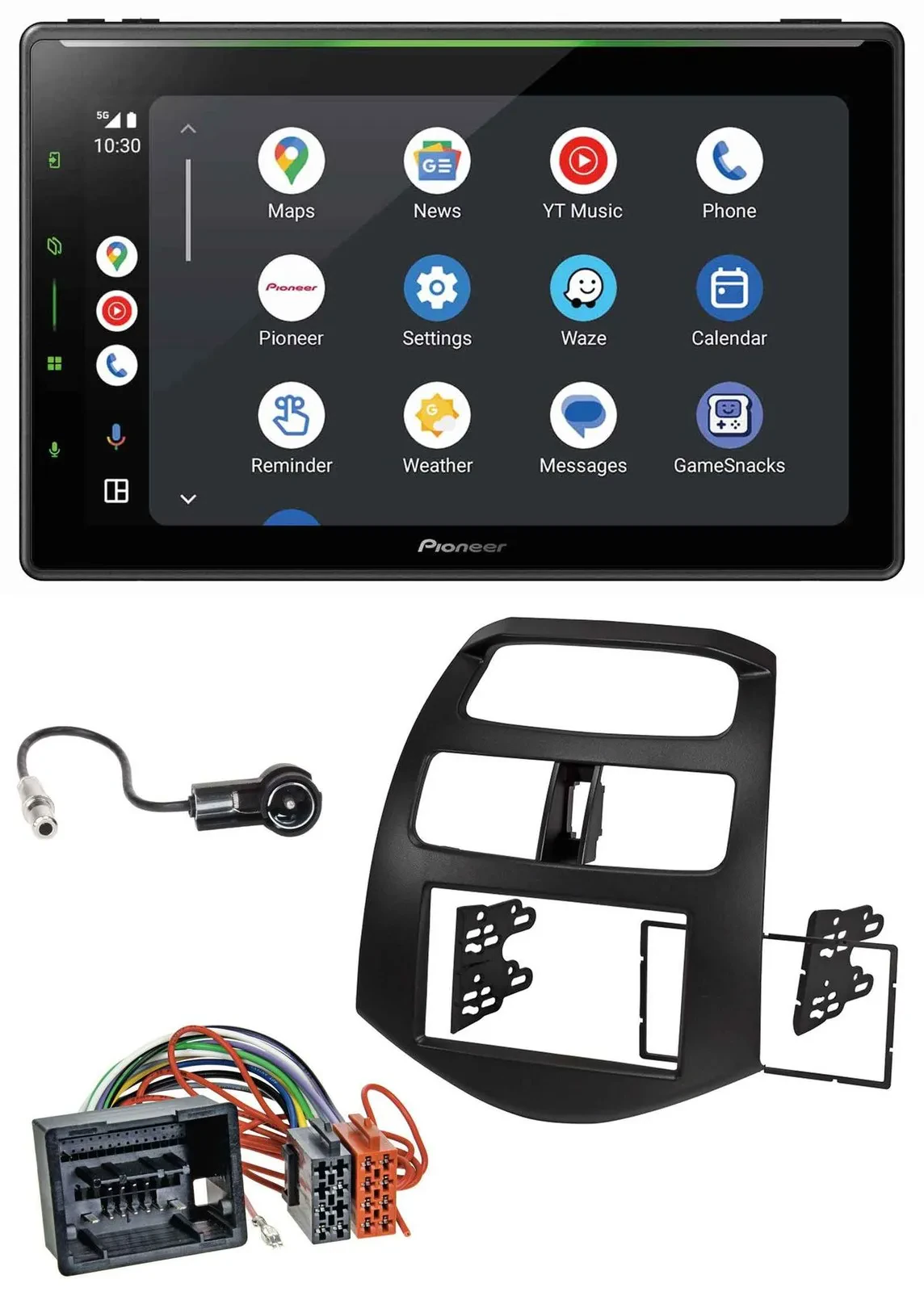 Pioneer 2DIN MP3 USB Bluetooth DAB Autoradio für Chevrolet Spark ab 2013