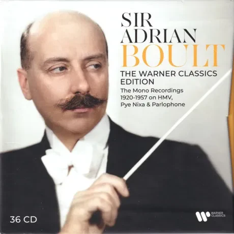 SIR ADRIAN BOULT - The Warner Classics Edition / The Mono Recordings 1920-1957 On Hmv,  Pye Nixa & Parlophone (36CD)