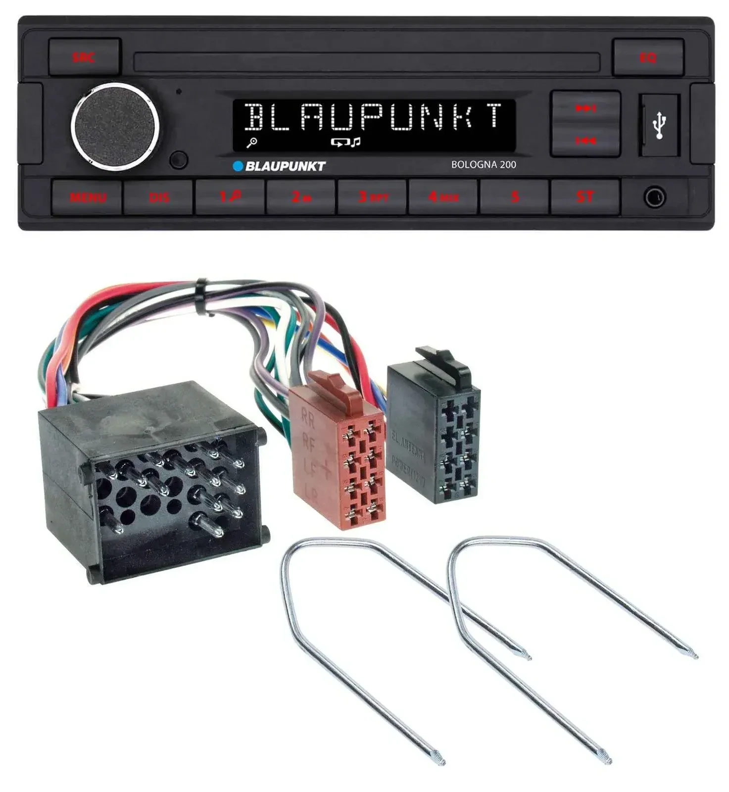 Автомагнитола для BMW 3 Series E30/E36 (1987–2000) и 5 Series E34 (1988–1996) Blaupunkt 1DIN, MP3, USB, AUX
