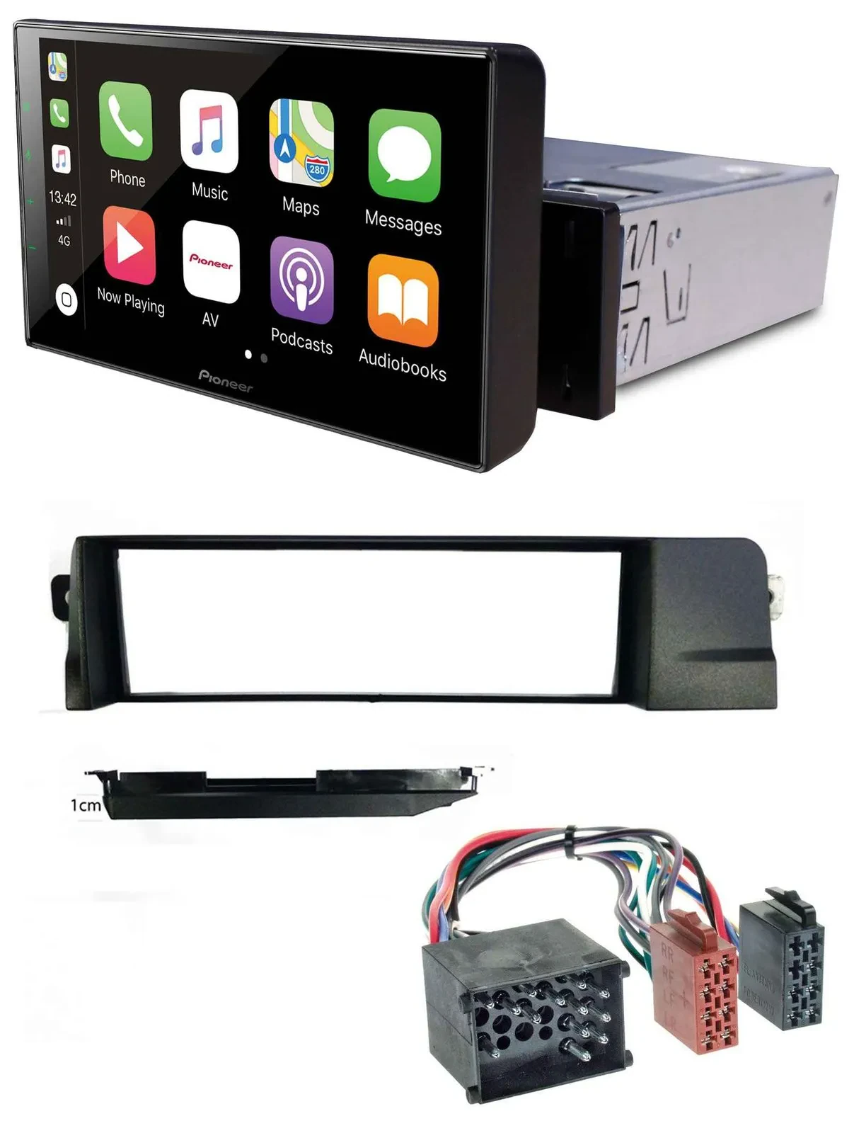 Pioneer Bluetooth MP3 DAB USB Autoradio für BMW 3er E46 Profiversion Rundpin