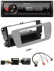 Pioneer MP3 1DIN DAB USB Lenkrad Autoradio für Seat Ibiza dublingrau