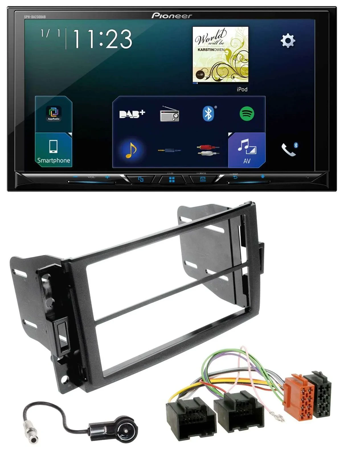 Pioneer MP3 Bluetooth USB 2DIN DAB Autoradio für Chevrolet Corvette 05-13 Upland