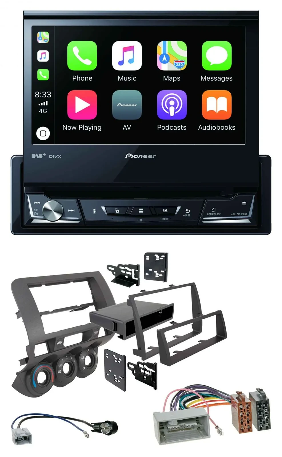 Pioneer DVD Bluetooth DAB USB MP3 Autoradio für Honda Fit 06-07 nur US-Importe