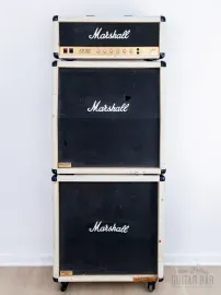 1983 Marshall JCM 800 Mk II Master Model 2203 Vintage Tube Amp Full Stack White