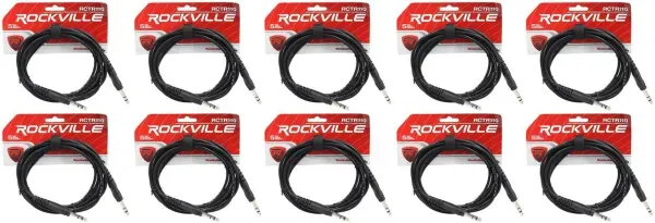 Коммутационный кабель Rockville RCTR110B Black 3.05 м (10 штук)