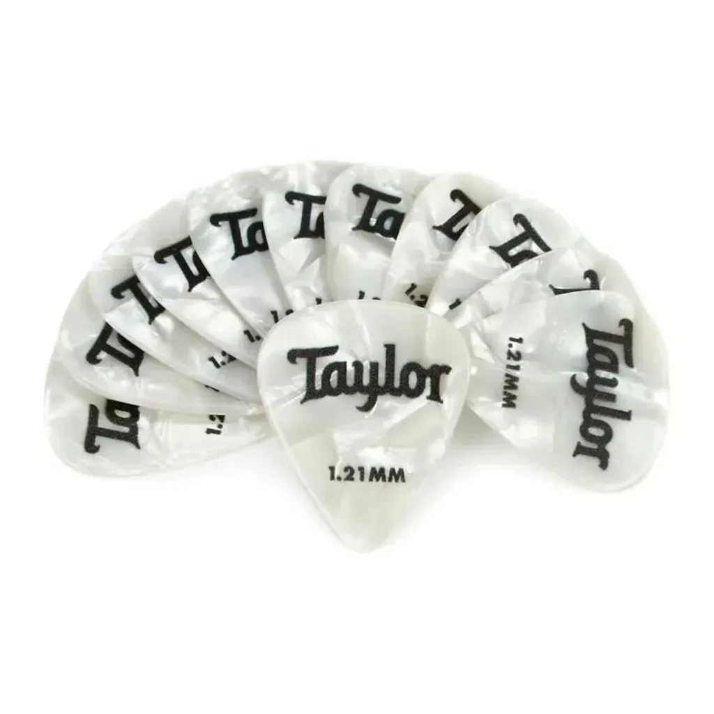 Медиаторы Taylor Celluloid 351 White Pearl 1.21 (12 штук)
