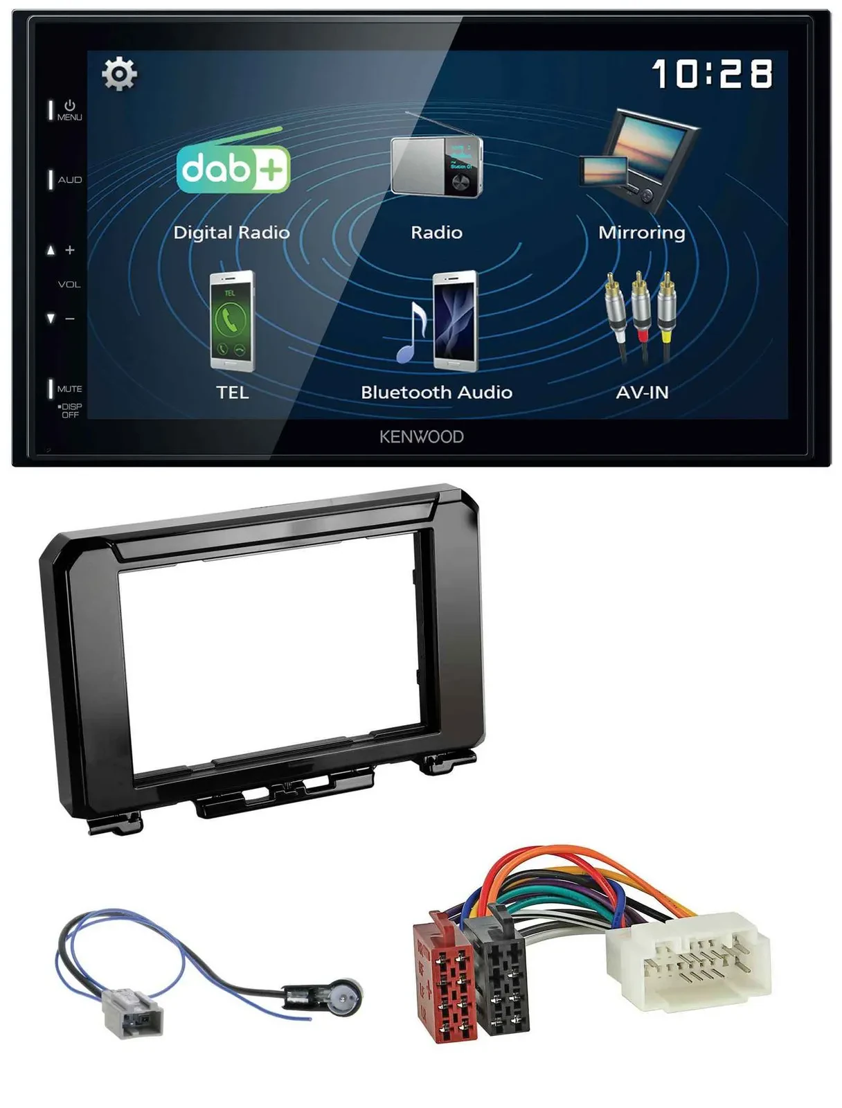 Kenwood 2DIN Bluetooth MP3 USB DAB Autoradio für Suzuki Jimmny GJ ab 2018