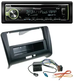 Pioneer DAB USB MP3 AUX CD Autoradio für Audi TT (2006-2014) - Quadlock
