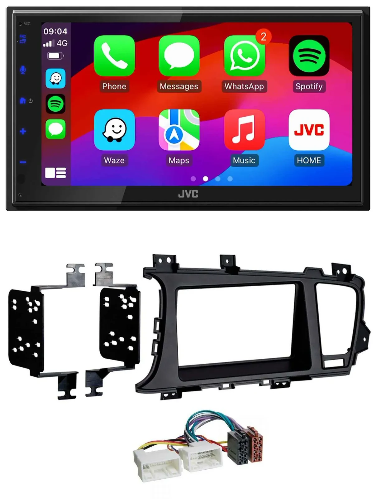 JVC Bluetooth 2DIN MP3 DAB USB Autoradio für Kia Optima (ab 2012)